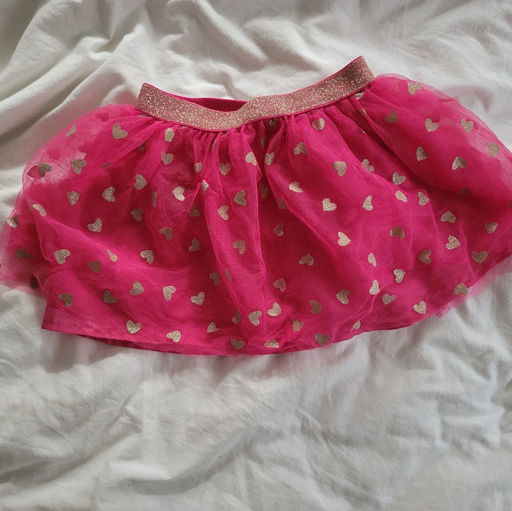 Isaac Mizrahi Pink Skirt with Gold Accents